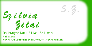 szilvia zilai business card